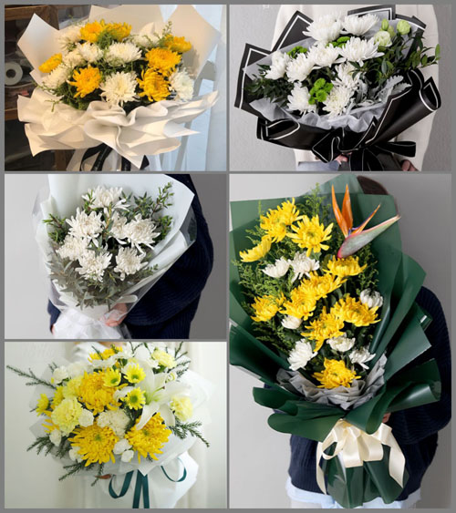 山西忻州原平市楼板寨乡大龙门村白事花束代送